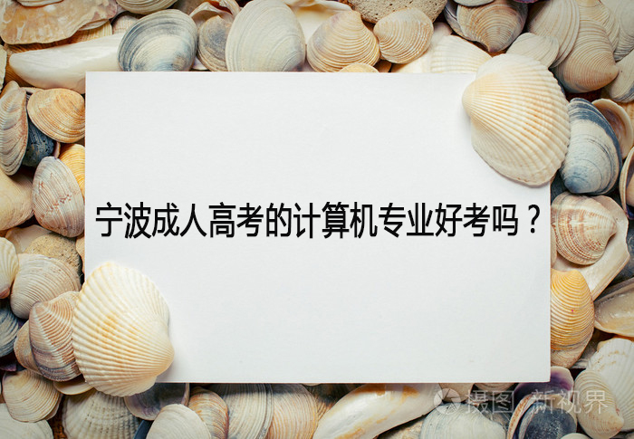 宁波成人高考的计算机专业好考吗？