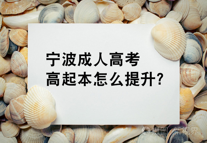 宁波成人高考高起专怎么提升？